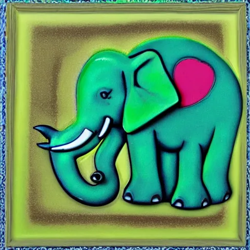 Image similar to green elephant