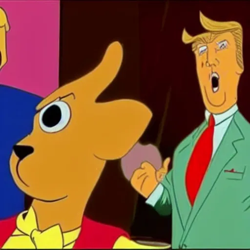 Prompt: Donald trump in Scooby Doo (1969)