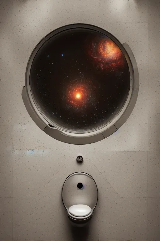 Prompt: a galaxy in a toilet, cinematic, realistic, intricate detail, finely detailed, small details, extra detail, photorealistic, symmetrical, high resolution, 3D, PBR, path tracing, volumetric lighting, octane render, arnold render, 8k