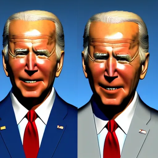 Image similar to 3 d model of joe biden