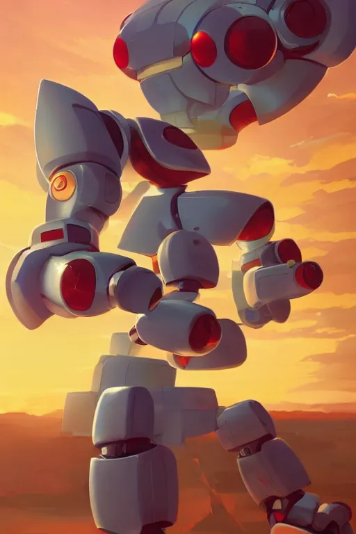 Image similar to metabots medabots medarotto medarot robot minimalist comics, behance hd by jesper ejsing, by rhads, makoto shinkai and lois van baarle, ilya kuvshinov, rossdraws global illumination ray tracing hdr radiating a glowing aura