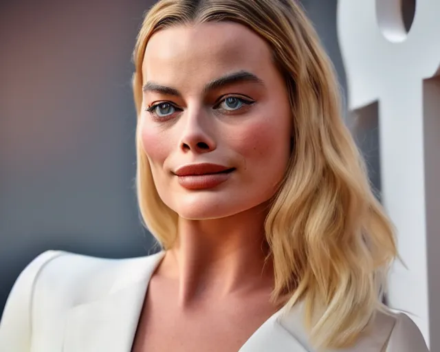 Prompt: a photo of margot robbie modeling the new iphone, hyper realistic face, beautiful eyes, cinematic, long shot, hyper detailed, 8 5 mm photograph, 8 k resolution, film still, sharp lens, wide lens