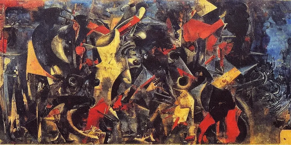Prompt: PAINTING BY Max Ernst