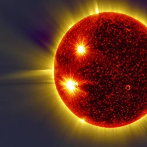 Image similar to high res The Sun is a deadly laser 4k