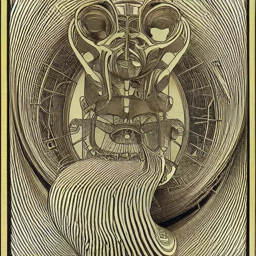 Prompt: the world is labyrinthine beyond possibility of imagining, inhabited on many levels by alien intelligence, infinite in extent, staggering in its beauty, terrifying in its weirdness, endlessly satisfying and peculiar, by Maurits Cornelis Escher, shining light and shadow, atmospheric, Award winning. Masterpiece, detailed illustration, alphonse mucha