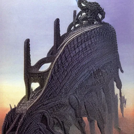 Prompt: intricate, 3 d, new vehicle design, style by caspar david friedrich and wayne barlowe and ted nasmith.