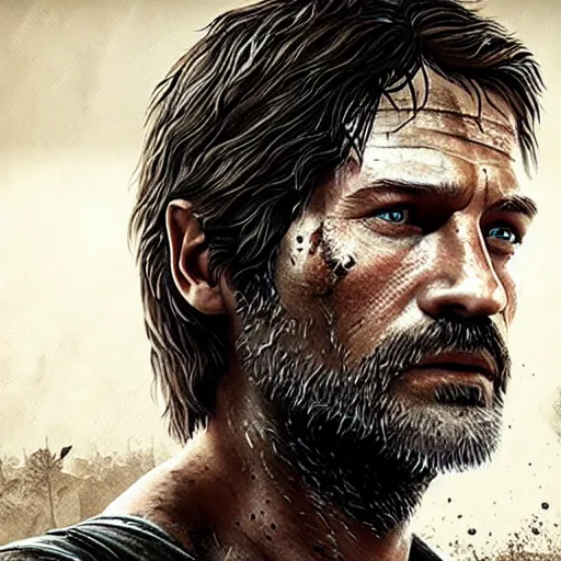 Image similar to Nikolaj Coster-Waldau as Joel in The Last Of Us