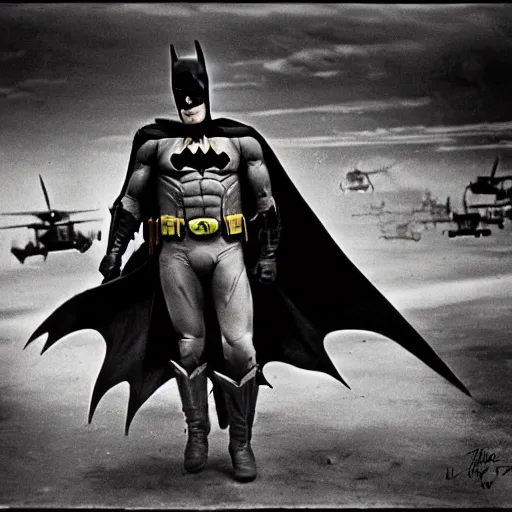 Batman fighting in the Vietnam War, analog photograph, | Stable Diffusion |  OpenArt