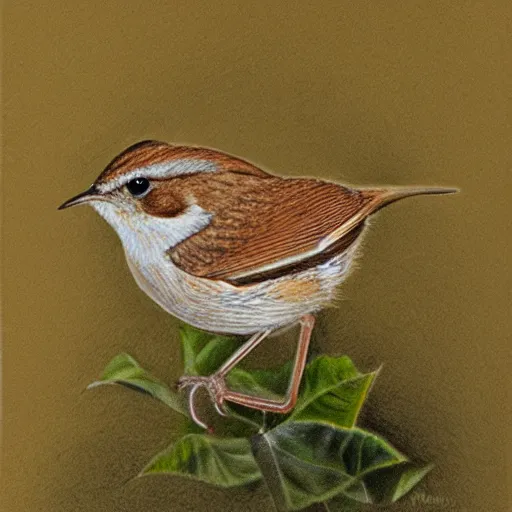 Image similar to drawing of a carolina wren