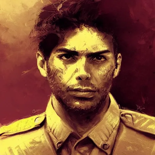 Prompt: portrait of spanish revolutionary leader jose diaz ramos, colourised, face portrait, epic, tragic, military art, fantasy, dieselpunk, hd shot, digital portrait, beautiful, artstation, comic style, by artgerm, guy denning, jakub rozalski, magali villeneuve and charlie bowater