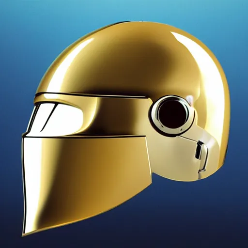 Prompt: daftpunk helmet in 6 0 0 s, photorealistic