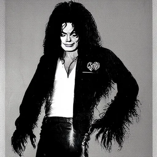 Prompt: michael jackson as bigfoot