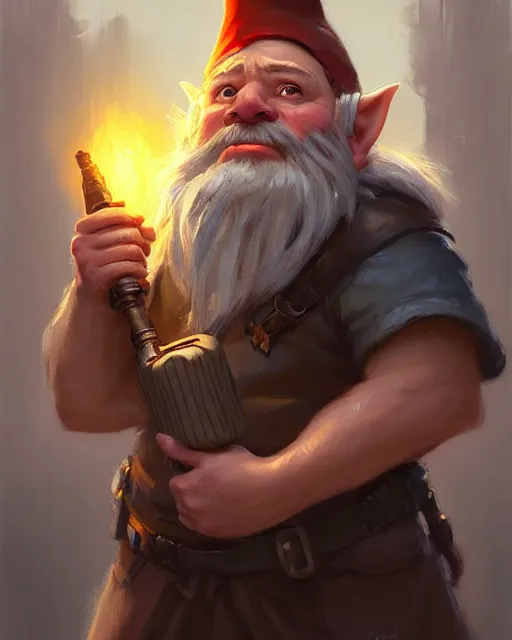 Image similar to epic portrait cinematic shot of a gnome holding a bomb, fine details. night setting. realistic shaded lighting poster by craig mullism, artgerm, jeremy lipkin and michael garmash, unreal engine, radiant light, detailed and intricate environment, digital art, trending on art station,