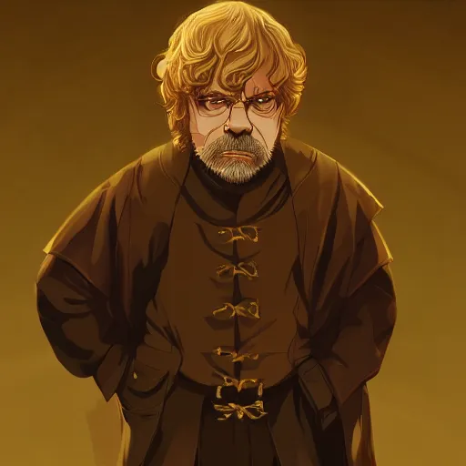Prompt: George R.R. Martin as Tyrion Lannister, ambient lighting, 4k, anime key visual, lois van baarle, ilya kuvshinov, rossdraws, artstation