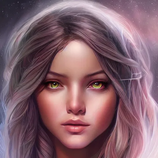 Image similar to beautiful realistic portrait of astral portal by artgerm