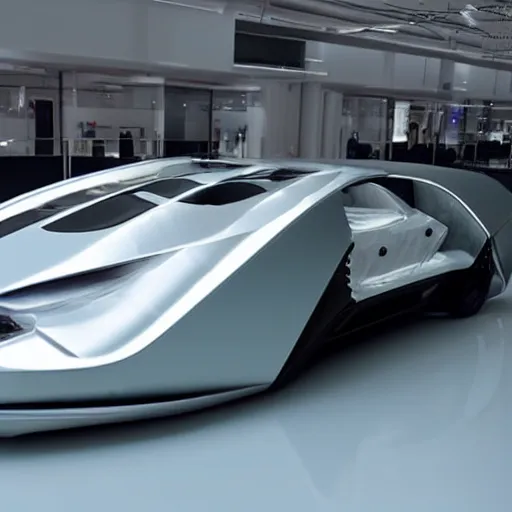 Image similar to a prototype of a futuristic car