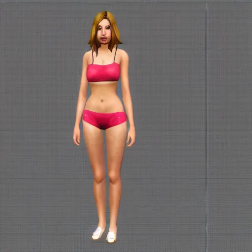 Prompt: ana de armas in sims 4 character editor, UHD