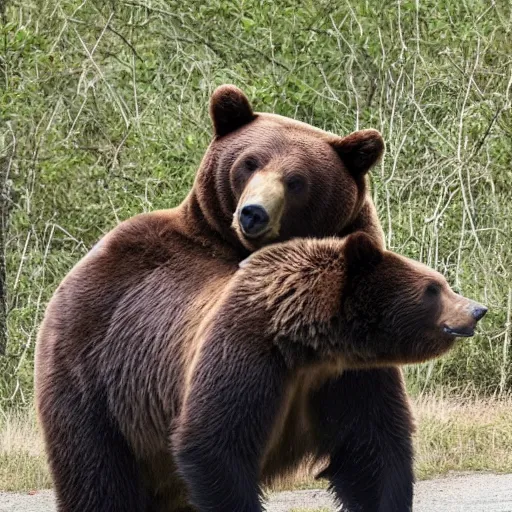 Image similar to a bear entering in picnic are, people are panicking and running