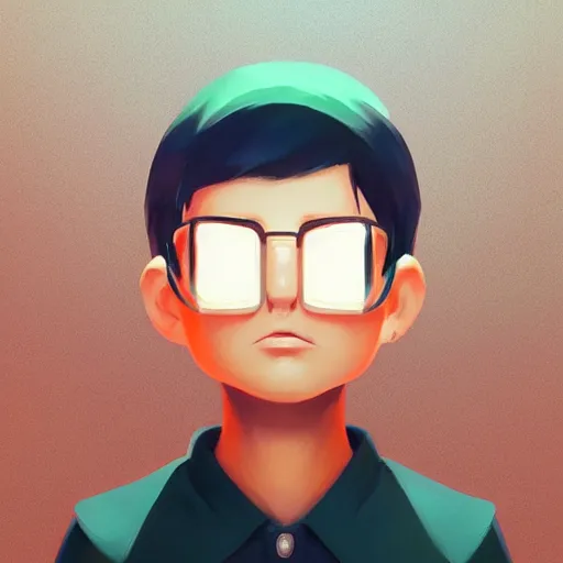 Image similar to face icon stylized minimalist nintendo 3 ds, loftis, cory behance hd by jesper ejsing, by rhads, makoto shinkai and lois van baarle, ilya kuvshinov, rossdraws global illumination