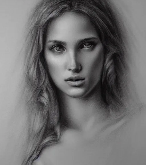 Prompt: realism drawing of the greek god aphrodite, hyper realistic, amazing detail, in the the style of casey baugh