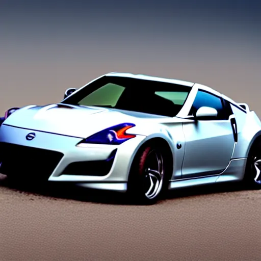 Image similar to a supercar based on the nissan 3 7 0 z and acura nsx! photoreal, car photography