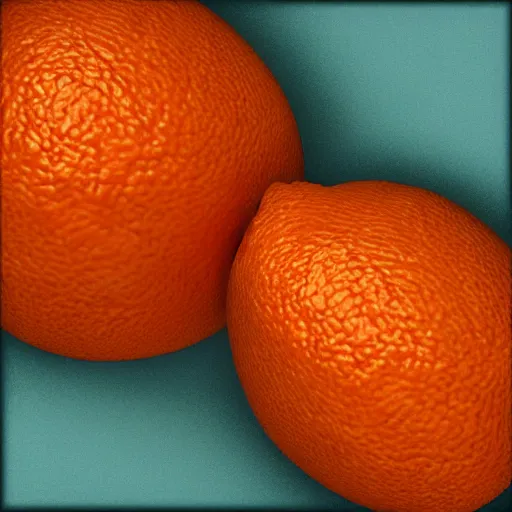 Image similar to x-ray of an orange photorealistic