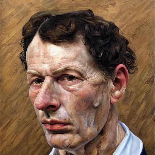 Image similar to high quality high detail painting by lucian freud, hd, lee ronaldo