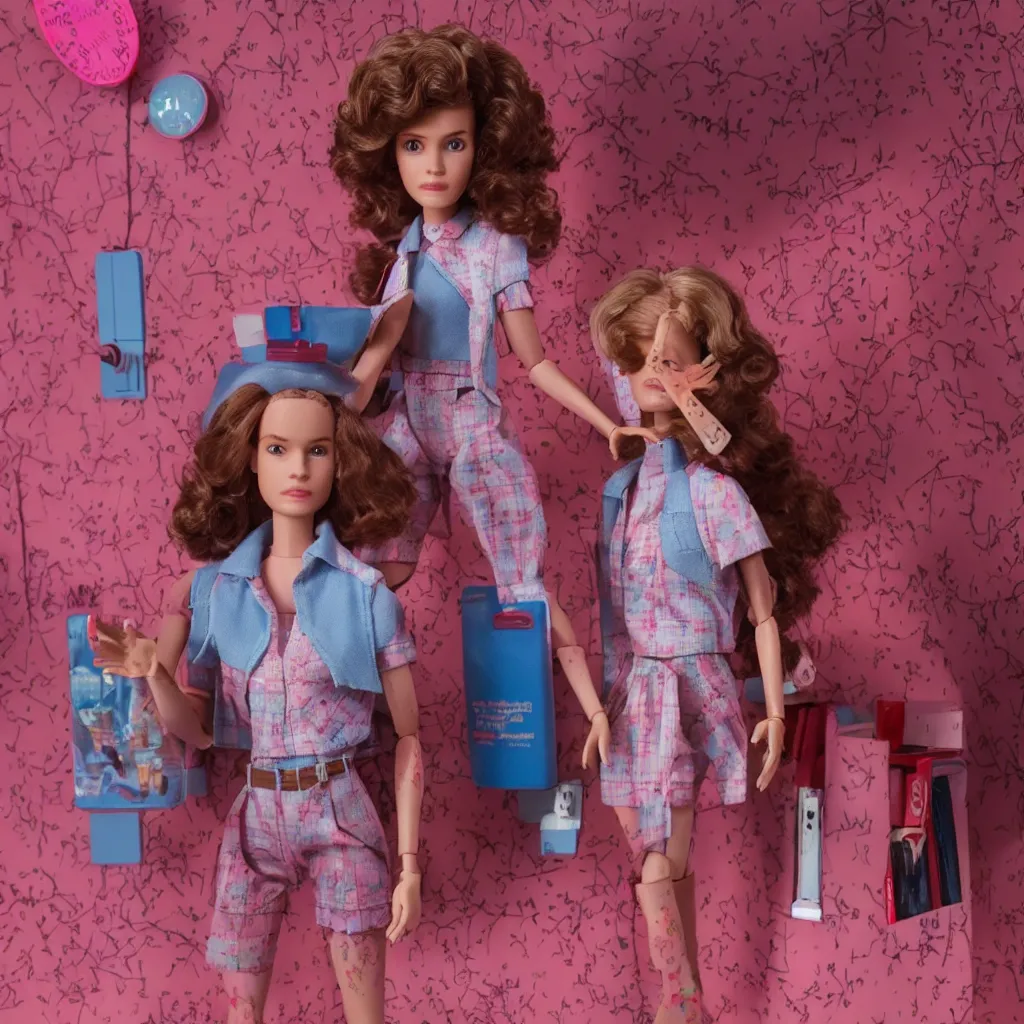 Image similar to Stranger Things Barbie Doll in the upside down