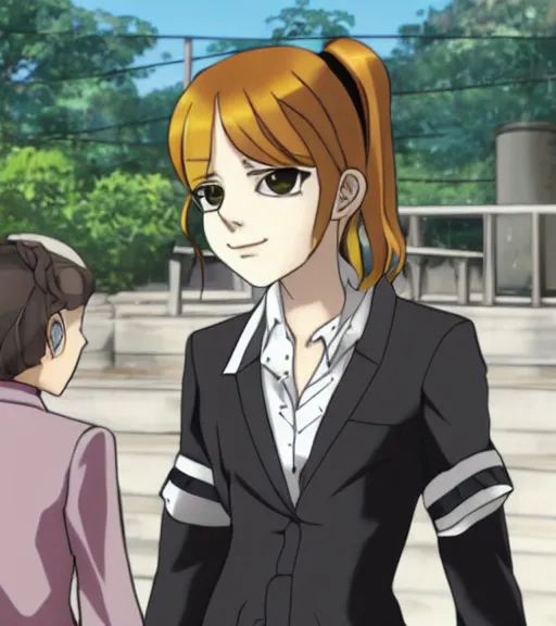 Image similar to emma watson in danganronpa