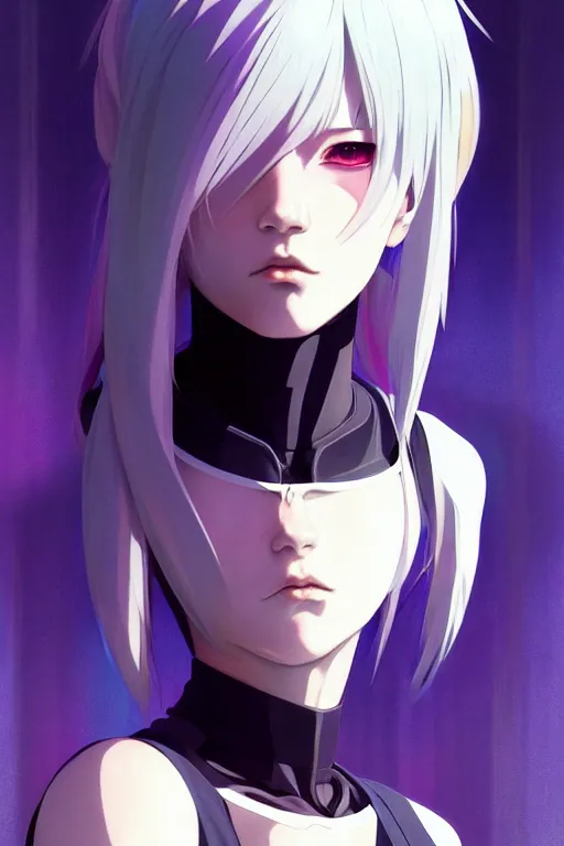 Prompt: portrait Anime cyborg non girl, cyberpunk, holy church cute-fine-face, white-hair pretty face, realistic shaded Perfect face, fine details. Anime. realistic shaded lighting by Ilya Kuvshinov katsuhiro otomo ghost-in-the-shell, magali villeneuve, artgerm, rutkowski, WLOP Jeremy Lipkin and Giuseppe Dangelico Pino and Michael Garmash and Rob Rey