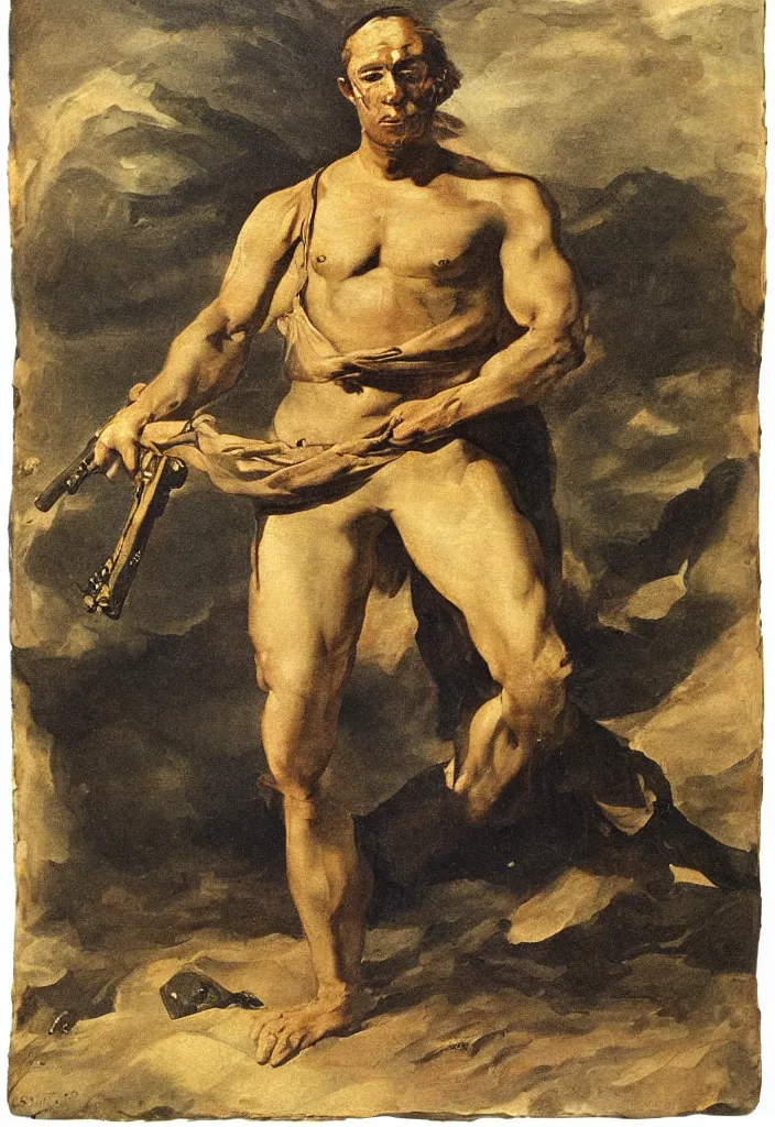 Image similar to navy seal painted by theodore gericault