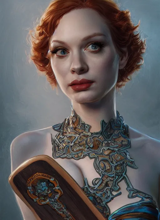 Image similar to Christina Hendricks as a ruggedly handsome skateboard girl, tasteful, intricate, elegant, highly detailed, centered, digital painting, artstation, concept art, smooth, sharp focus, illustration, artgerm, donato giancola, Joseph Christian Leyendecker, WLOP