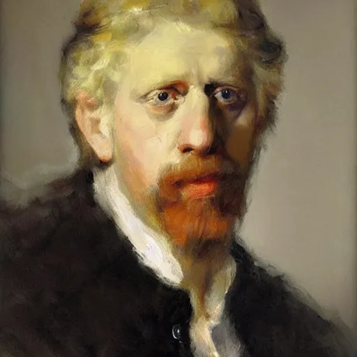 Prompt: boris becker. by rembrandt, ( ( konstantin razumov ) )