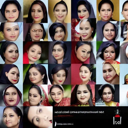 Image similar to kartini indonesia, perfect faces