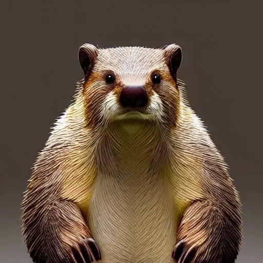 Image similar to a beaver that has the head of justin bieber, realistic, 4 k.