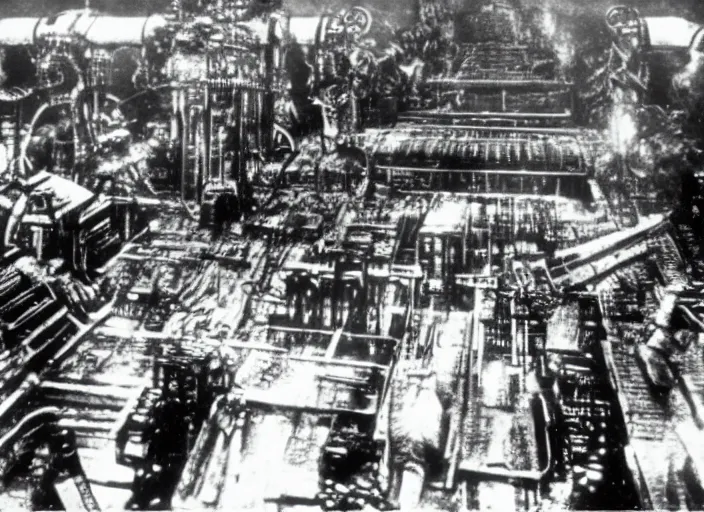 Prompt: scene from the 1917 science fiction film Metropolis