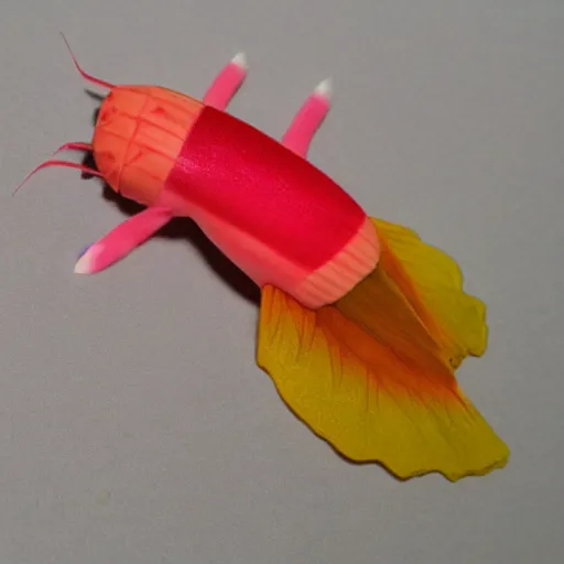 Image similar to an anthro rosy maple moth squid hybrid