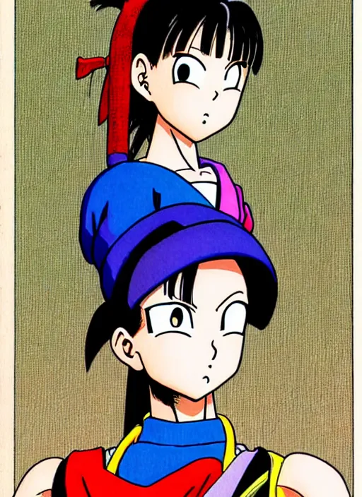 Image similar to a portrait of a pretty young lady by akira toriyama