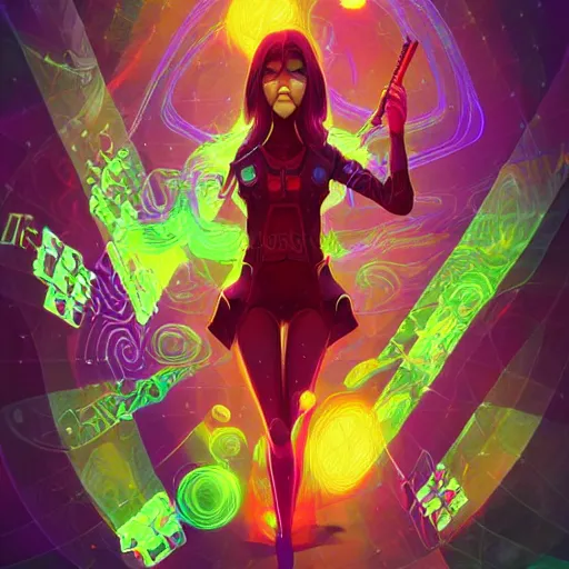 Image similar to skill magic geek inside matrix deepdream radiating a glowing aura stuff loot legends stylized digital illustration video game icon artstation lois van baarle, ilya kuvshinov, rossdraws,