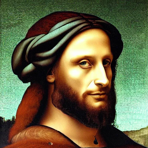 Prompt: lapo elkann painted by leonardo da vinci