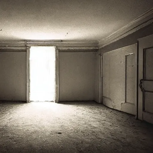 Image similar to an amazing award winning photo of a room in an asylum