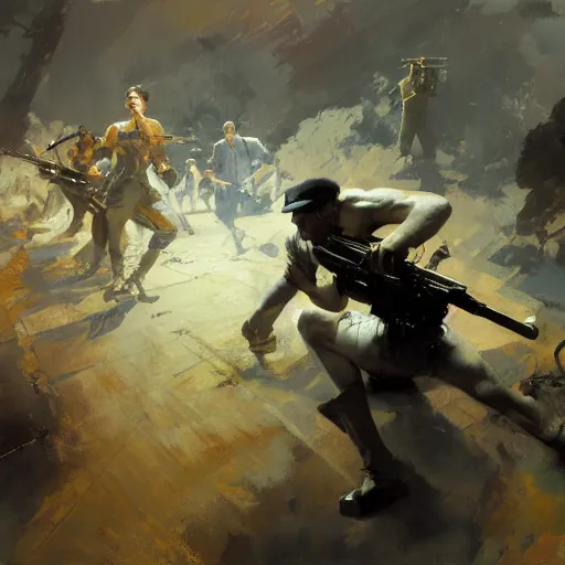 Prompt: a bullets fury, craig mullins