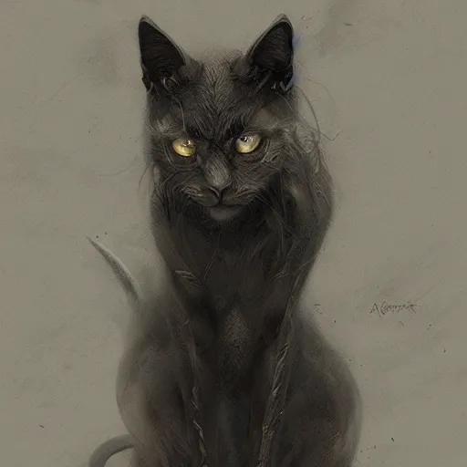 Prompt: portrait of a demon kitty, fantasy, intricate, elegant, highly detailed, digital painting, artstation, concept art, matte, sharp focus, illustration, art by aenaluck and roberto ferri and greg rutkowski, dark mood, epic fantasy, digital painting