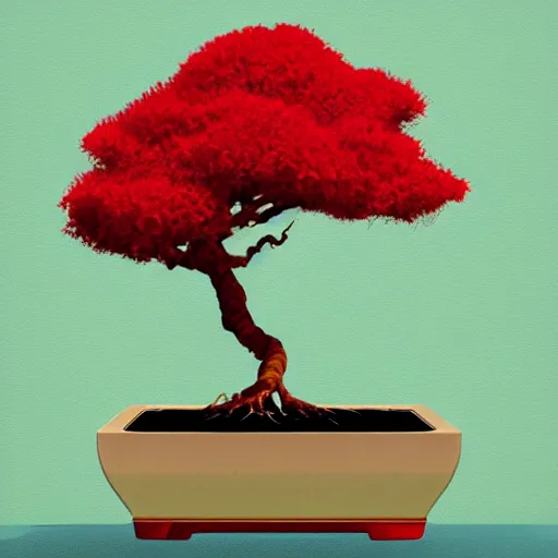 Image similar to bonsai tree but minimalistic concept art by frank stella gilleard james, whalen tom, colorful, soft light, trending on artstation, minimalism