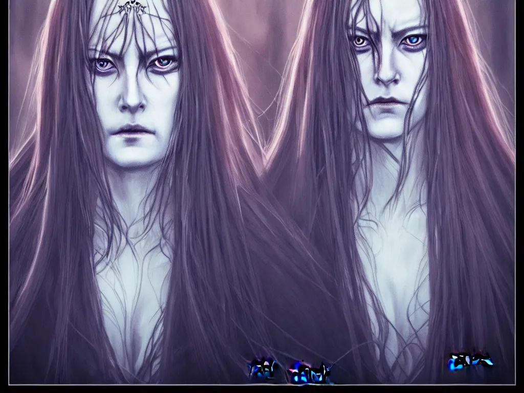 Image similar to queen marika from elden ring's fanart, portrait, celluloid, by yoneyama mai.