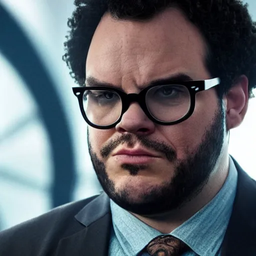 Prompt: Josh Gad as the Black Panther in Black Panther