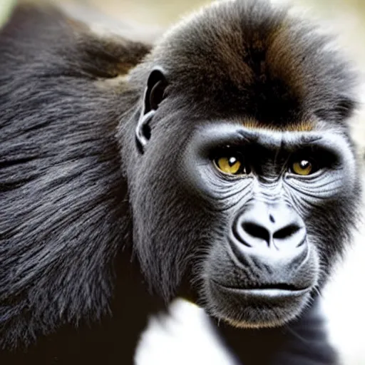 Image similar to a cat - gorilla - hybrid, animal photography