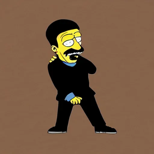 Image similar to Mike Ehrmantraut in the style of the simpsons