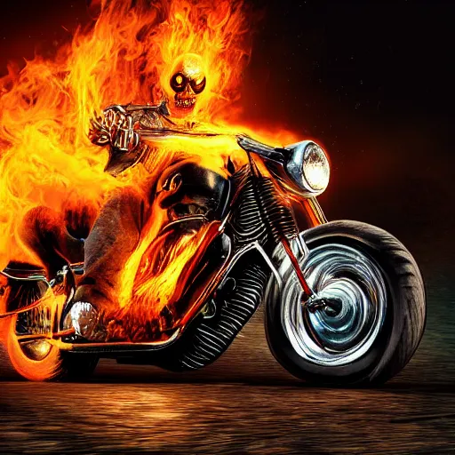 ghost rider. Photorealistic. | Stable Diffusion