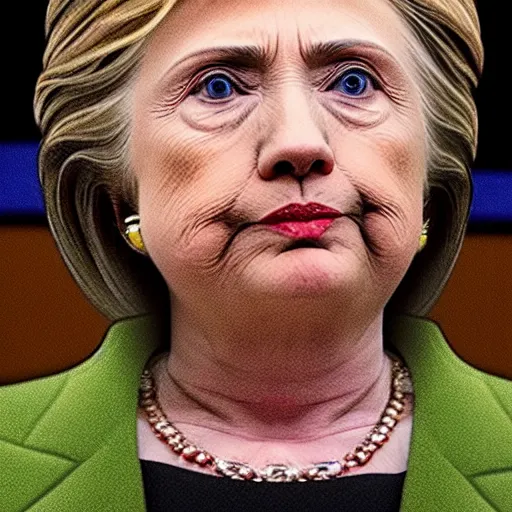 Image similar to hillary clinton crying in parliament very realistic picture